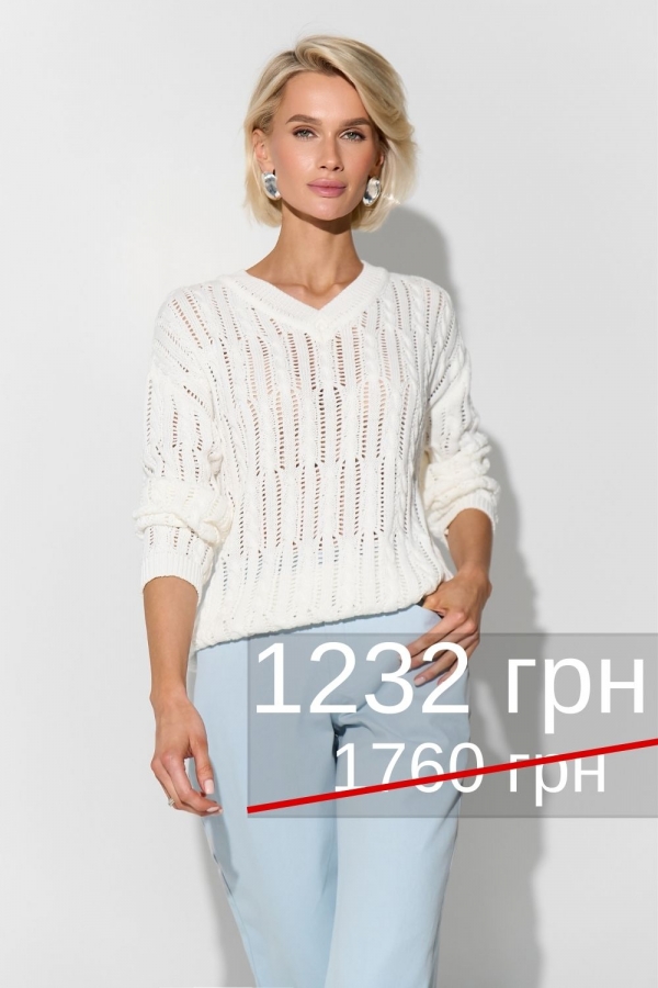 Джемпер з косами 2721