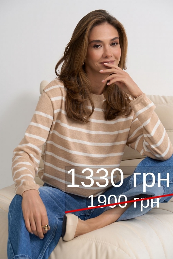 Джемпер в смужку 2800