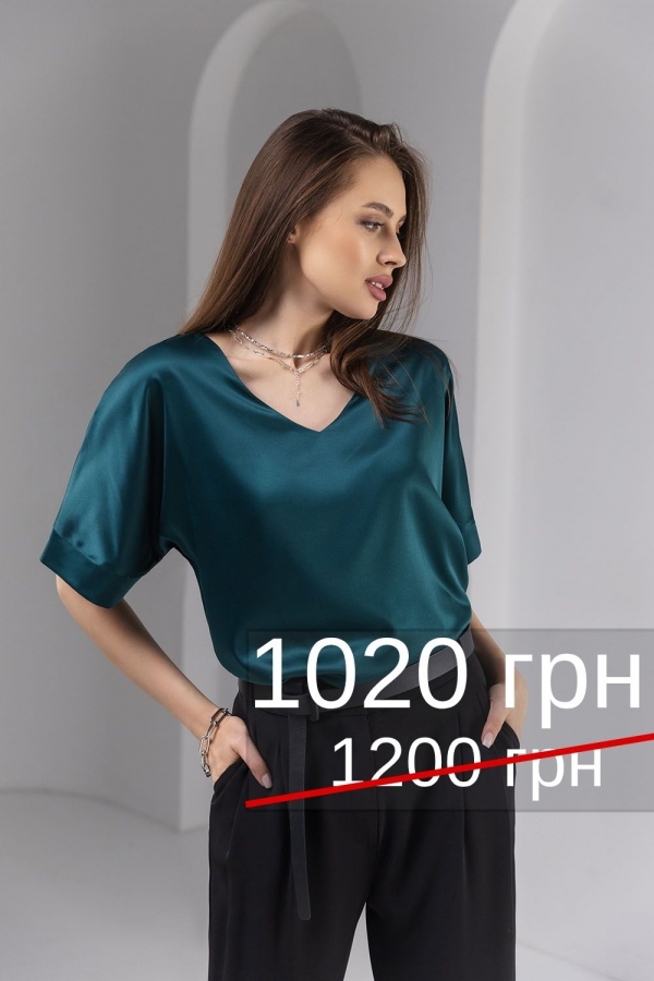Блуза шовк-сатин 3022