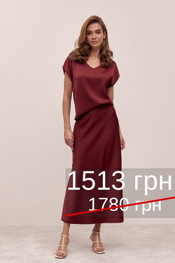 Спідниця шовк-сатин 3012