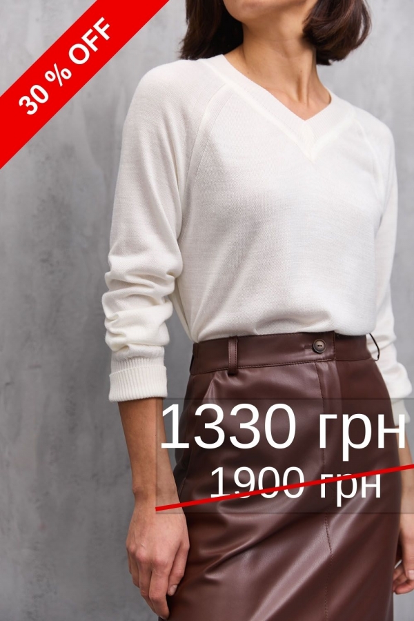 Джемпер з V вирізом 2712